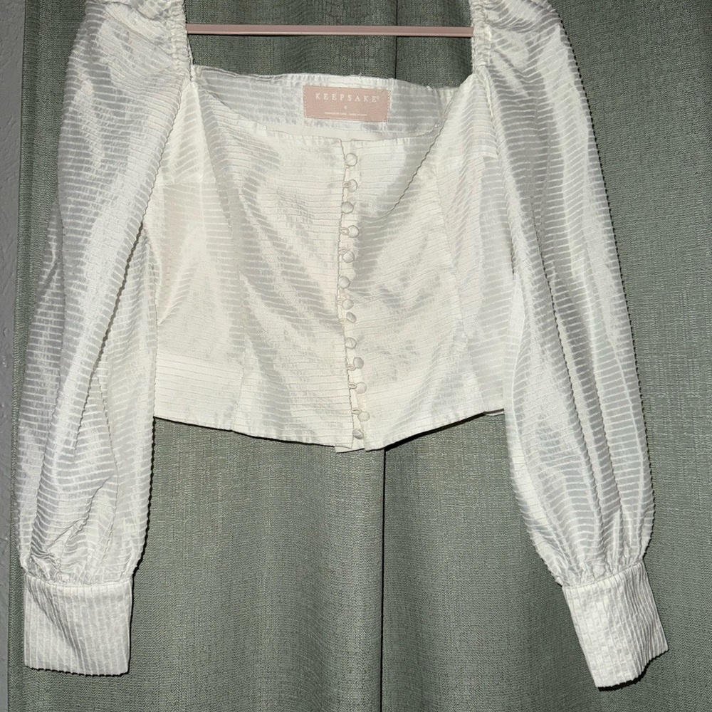 KEEPSAKE the Label Cream Button-Up Blouse